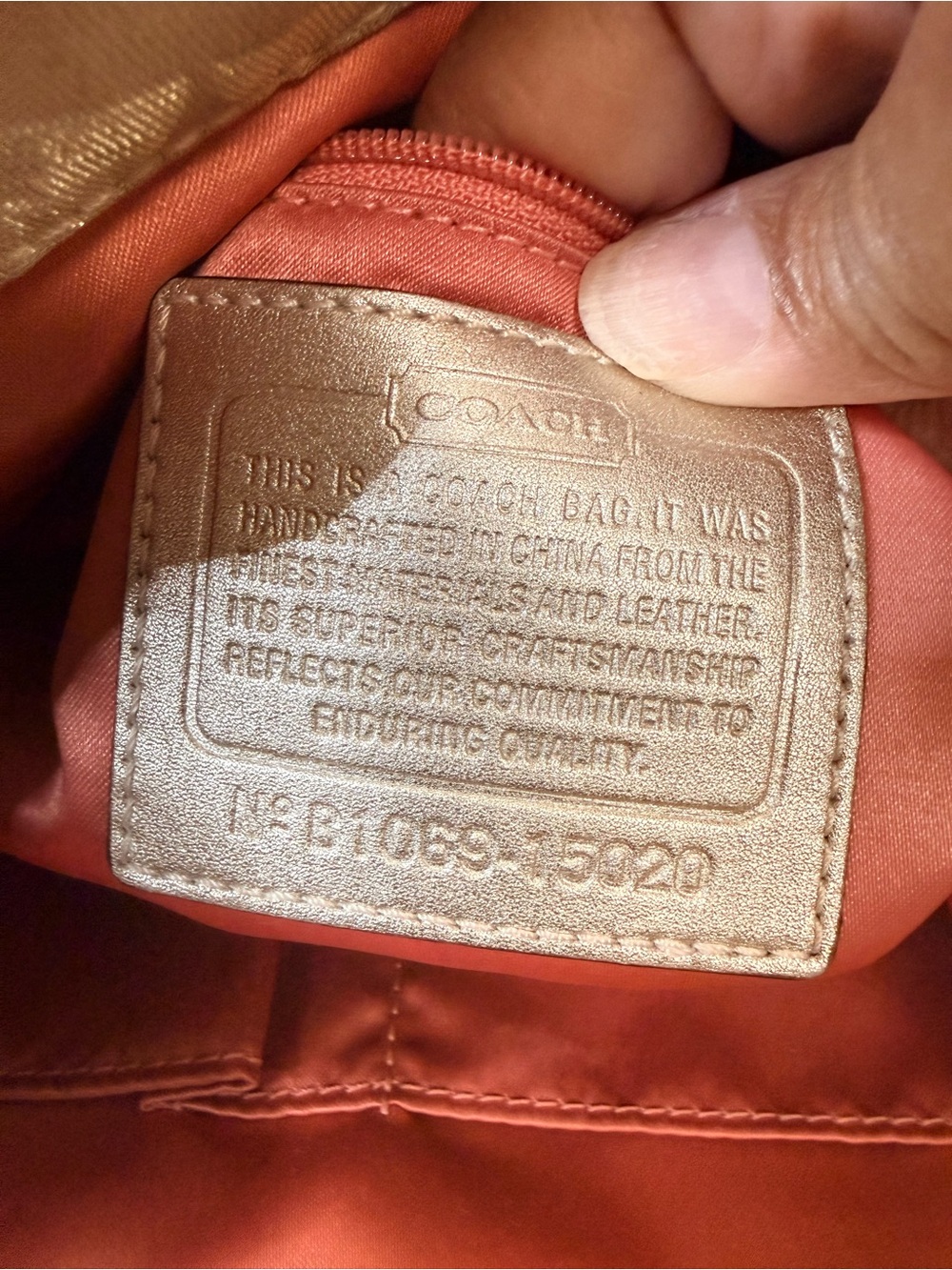 Coach Kristin Op Art Lurex Satin Shoulder Bag - Picture 6 of 7